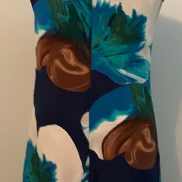 anthropologie Silk Print Dress. Spring - Picture 9 of 10